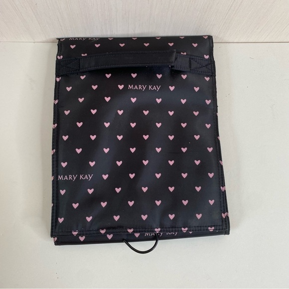 Mary Kay Travel Roll Up Hanging Organizer Black/Pink Hearts NEW - Picture 6 of 7